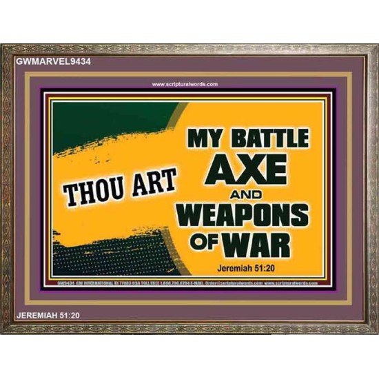 WEAPONS OF WAR   Christian Quotes Framed   (GWMARVEL9434)   