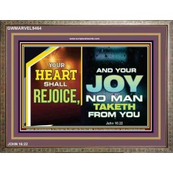 YOUR HEART SHALL REJOICE   Christian Wall Art Poster   (GWMARVEL9464)   "36x31"