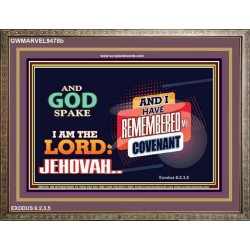 AND GOD SPAKE   Christian Artwork Frame   (GWMARVEL9478b)   