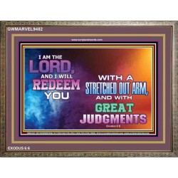 A STRETCHED OUT ARM   Bible Verse Acrylic Glass Frame   (GWMARVEL9482)   