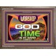 WORSHIP GOD FOR THE TIME IS AT HAND   Acrylic Glass framed scripture art   (GWMARVEL9500)   