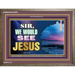 SIR WE WOULD SEE JESUS   Contemporary Christian Paintings Acrylic Glass frame   (GWMARVEL9507)   