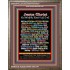 NAMES OF JESUS CHRIST WITH BIBLE VERSES Wooden Frame   (GWMARVELJESUSCHRISTPORTRAIT)   "36x31"