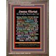 NAMES OF JESUS CHRIST WITH BIBLE VERSES Wooden Frame   (GWMARVELJESUSCHRISTPORTRAIT)   