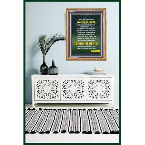 APPROACH THE THRONE OF GRACE   Encouraging Bible Verses Frame   (GWMS080)   