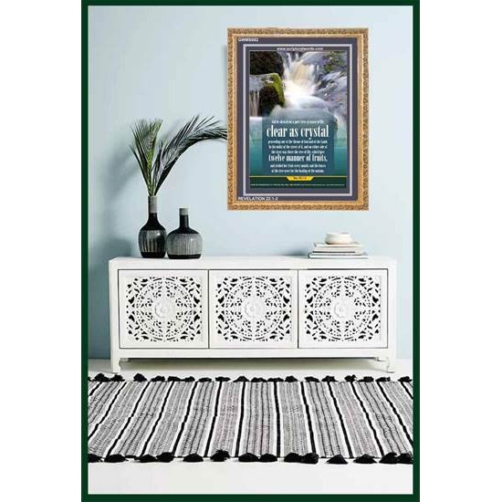 WATER OF LIFE   Christian Quotes Framed   (GWMS082)   