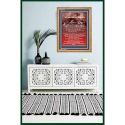 THE TEN COMMANDMENTS   Framed Business Entrance Lobby Wall Decoration    (GWMS1097)   