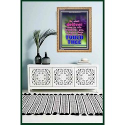 THERE SHALL NO EVIL TOUCH THEE   Scripture Wood Framed Signs   (GWMS1271)   