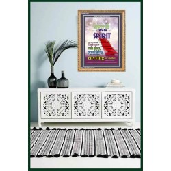 WALK IN THE SPIRIT   Large Framed Scripture Wall Art   (GWMS1667)   "28x34"