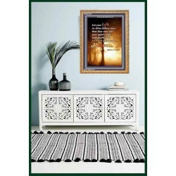 YOUR GOOD WORKS   Framed Bible Verse   (GWMS3925)   