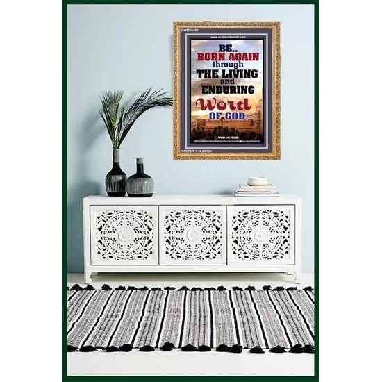 BE BORN AGAIN   Bible Verses Poster   (GWMS6496)   