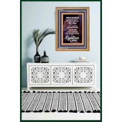 A RIGHTEOUS LIFE   Framed Hallway Wall Decoration   (GWMS6601)   
