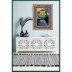 ALPHA AND OMEGA BEGINNING AND THE END   Framed Sitting Room Wall Decoration   (GWMS8649)   