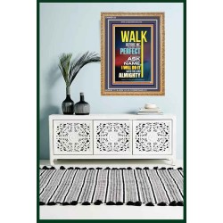 WALK BEFORE ME   Bible Verse Frames online   (GWMS9129)   "28x34"