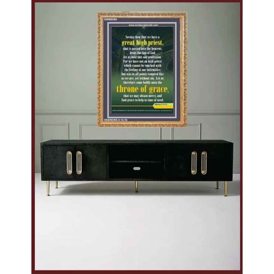 APPROACH THE THRONE OF GRACE   Encouraging Bible Verses Frame   (GWMS080)   