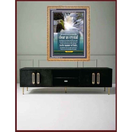 WATER OF LIFE   Christian Quotes Framed   (GWMS082)   