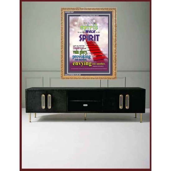 WALK IN THE SPIRIT   Large Framed Scripture Wall Art   (GWMS1667)   