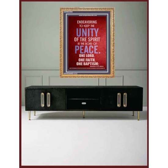 UNITY OF THE SPIRIT   Acrylic Glass Frame Scripture Art   (GWMS3995)   