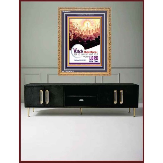 WATCH THEREFORE   Bible Verse Wall Art Frame   (GWMS4665)   