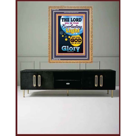 YOUR GOD WILL BE YOUR GLORY   Framed Bible Verse Online   (GWMS7248)   