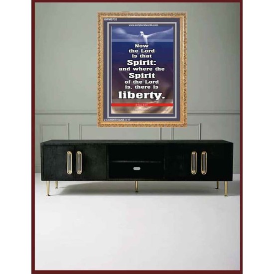 THE SPIRIT OF THE LORD GIVES LIBERTY   Scripture Wall Art   (GWMS732)   