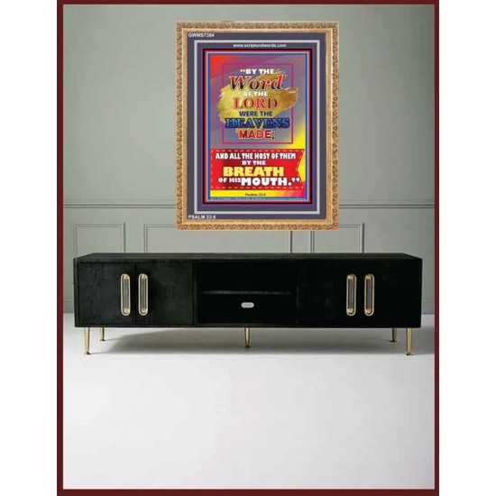 WORD OF THE LORD   Framed Hallway Wall Decoration   (GWMS7384)   