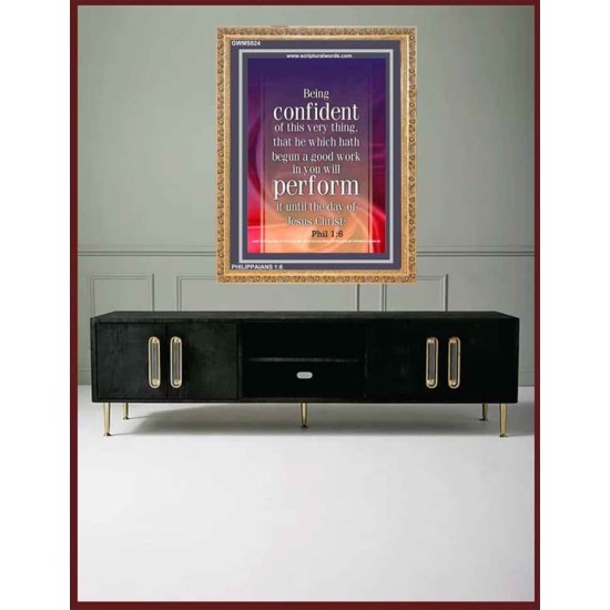 A GOOD WORK IN YOU   Bible Verse Acrylic Glass Frame   (GWMS824)   