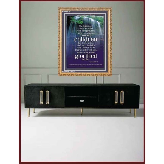 WE ARE THE CHILDREN OF GOD   Scriptural Portrait Acrylic Glass Frame   (GWMS830)   