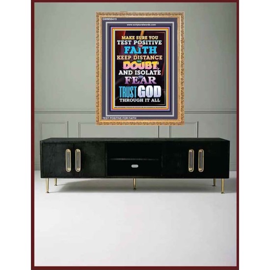 TRUST GOD AT ALL TIMES   Biblical Paintings Acrylic Glass Frame   (GWMS8415)   