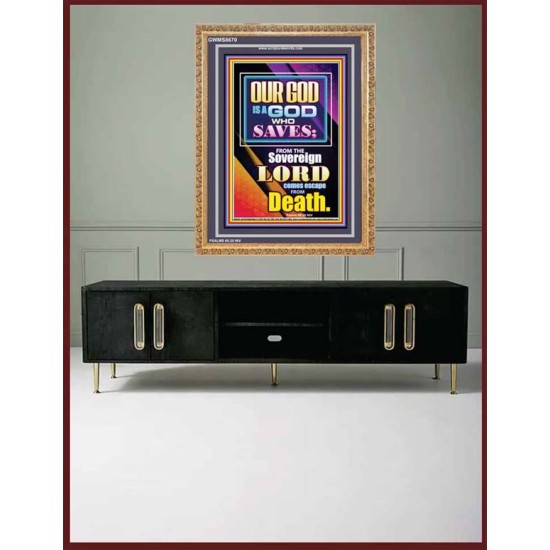 THE SOVREIGN GOD   Christian Paintings Acrylic Glass Frame   (GWMS8670)   