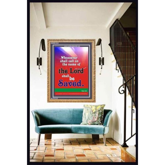 WHOSOEVER SHALL CALL   Inspiration Wall Art Frame   (GWMS1632)   