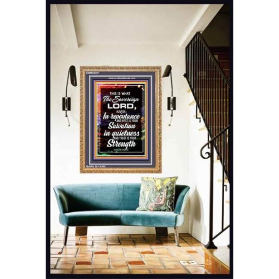 THE SOVEREIGN LORD   Contemporary Christian Wall Art   (GWMS6487)   
