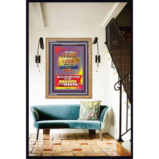 WORD OF THE LORD   Framed Hallway Wall Decoration   (GWMS7384)   