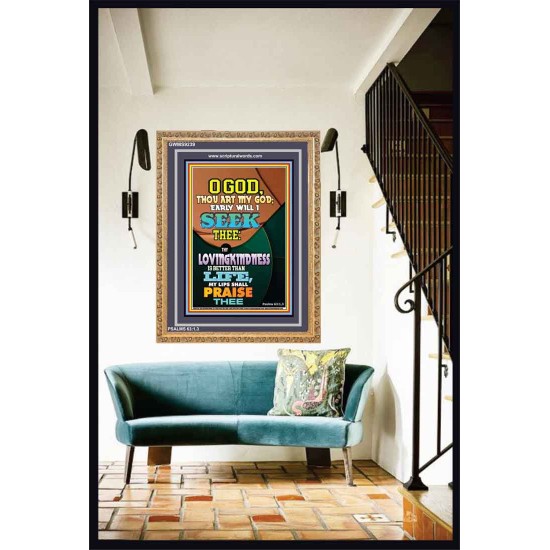 YOUR LOVING KINDNESS IS BETTER THAN LIFE   Biblical Paintings Acrylic Glass Frame   (GWMS9239)   