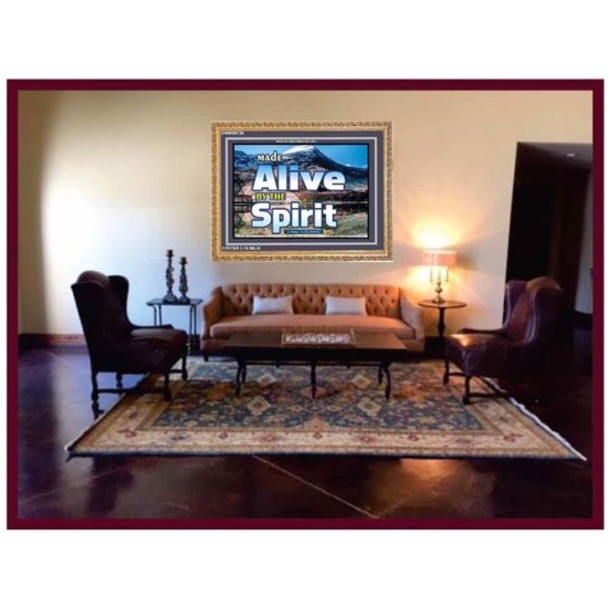 ALIVE BY THE SPIRIT   Framed Guest Room Wall Decoration   (GWMS6736)   