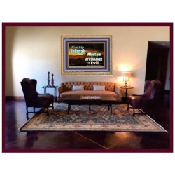 WORSHIP JEHOVAH   Large Frame Scripture Wall Art   (GWMS8277)   