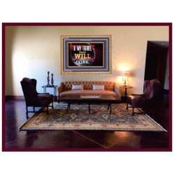 THY WILL BE DONE   Framed Business Entrance Lobby Wall Decoration   (GWMS9090)   