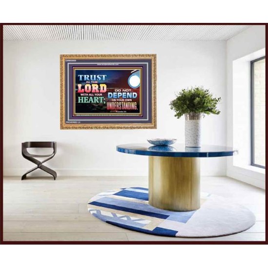 TRUST IN THE LORD   Contemporary Christian Paintings Acrylic Glass frame   (GWMS8908)   