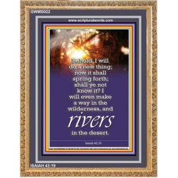 A NEW THING DIVINE BREAKTHROUGH   Printable Bible Verses to Framed   (GWMS022)   