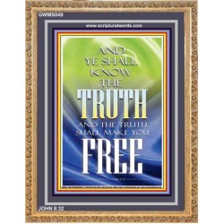 THE TRUTH SHALL MAKE YOU FREE   Scriptural Wall Art   (GWMS049)   
