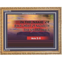 RISE UP AND WALK   Frame Bible Verse Art    (GWMS1066)   