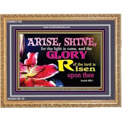 ARISE AND SHINE   Bible Verse Frame   (GWMS1102)   