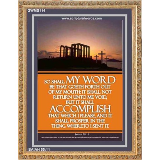 THE WORD OF GOD    Bible Verses Poster   (GWMS114)   