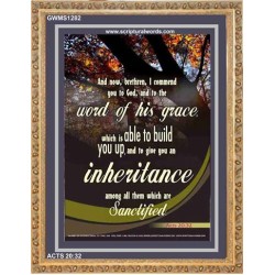 THE WORD OF HIS GRACE   Frame Bible Verse   (GWMS1282)   