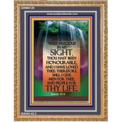 YOU ARE PRECIOUS IN THE SIGHT OF THE LORD   Christian Wall Dcor   (GWMS129)   "28x34"