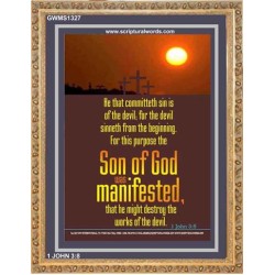 THE PURPOSE OF THE SON OF GOD   Bible Verses to Encourage  frame   (GWMS1327)   