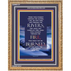 ASSURANCE OF DIVINE PROTECTION   Bible Verses to Encourage  frame   (GWMS137)   "28x34"