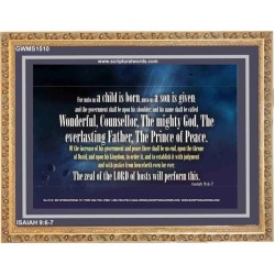 WONDERFUL, COUNSELLOR   Custom Framed Bible Verses   (GWMS1510)   