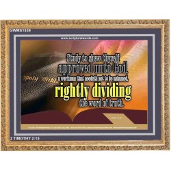 STUDY TO SHEW THYSELF   Bible Verses Frame for Home Online   (GWMS1539)   
