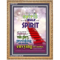 WALK IN THE SPIRIT   Large Framed Scripture Wall Art   (GWMS1667)   "28x34"